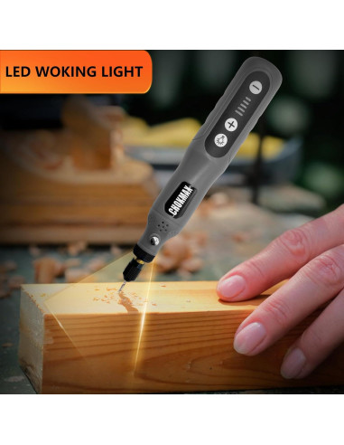 Mini Herramienta Rotativa Inalámbrica CHOKMAX 5 Velocidades 72 Accesorios