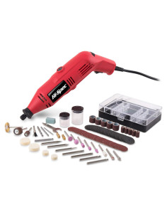 Kit de Herramientas Rotativas Eléctricas Hi-Spec 130W 121 Piezas