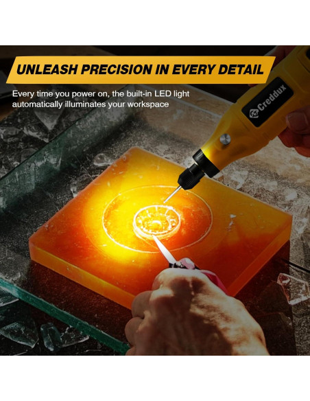 Herramienta Rotativa Inalámbrica Creddux 4.2V 71 Accesorios