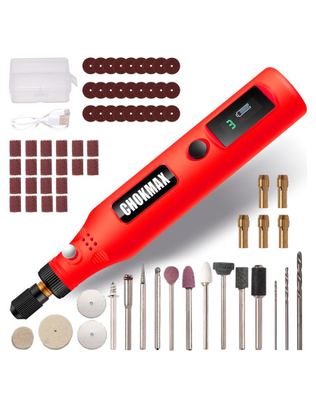 Mini Herramienta Rotativa Inalámbrica CHOKMAX 3 Velocidades 72 Accesorios