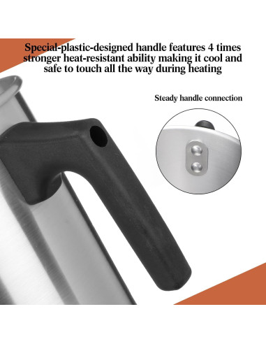 Ollas de Vertido para Velas Ziliny - 4 Pcs Aluminio 1.8 L