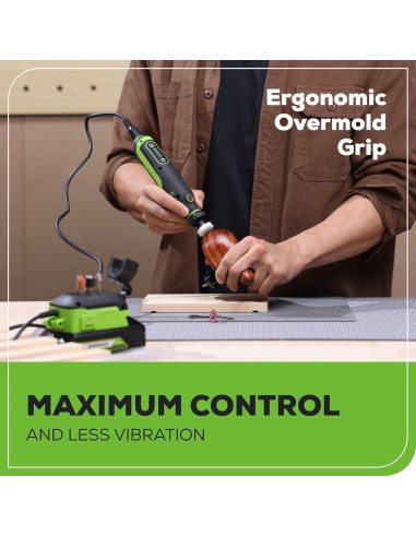 Kit Herramienta Rotativa Inalámbrica Greenworks 24V 52 Accesorios