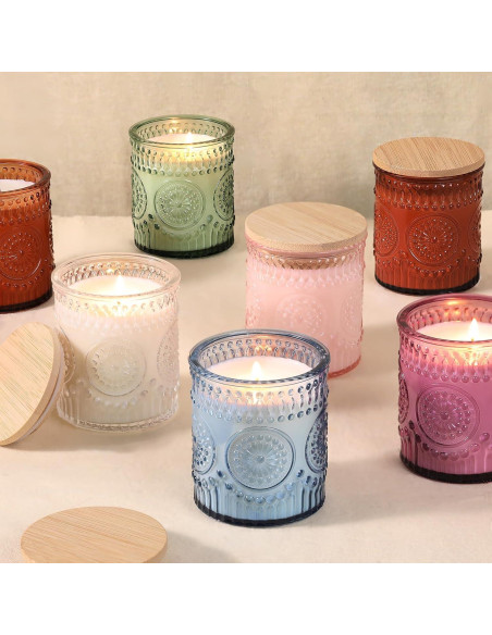 10 Tarros de Vidrio para Hacer Velas DARJEN 211.65 g Verde