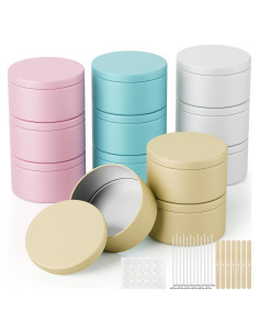 Kit de Fabricación de Velas MeiGlow 12 Piezas 8oz Colorido