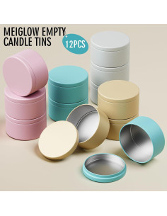 Kit de Fabricación de Velas MeiGlow 12 Piezas 8oz Colorido 2