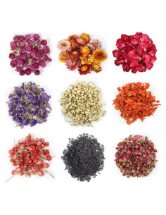 Kit de Flores Secas 100% Natural SACATR - 9 Bolsas de 7g