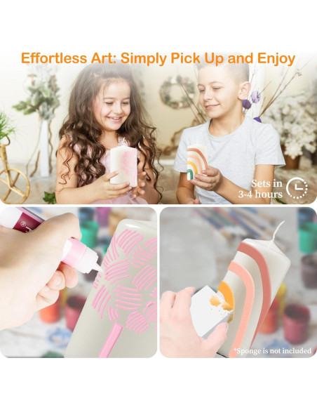 Juego de Bolígrafos de Cera VVF - 12 Colores para Velas DIY