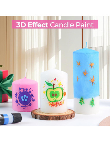 Bolígrafo de Cera para Velas Nicpro 24 Colores 30 ml