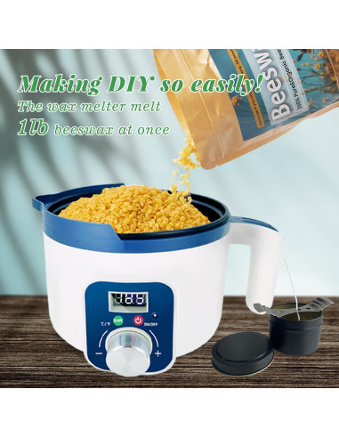 Kit de Fabricación de Velas de Cera de Abeja Handnatur 1.81 kg