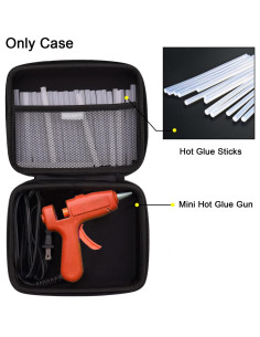 Funda de Almacenamiento Dura MGZNMTY para Mini Pistola de Pegamento 2