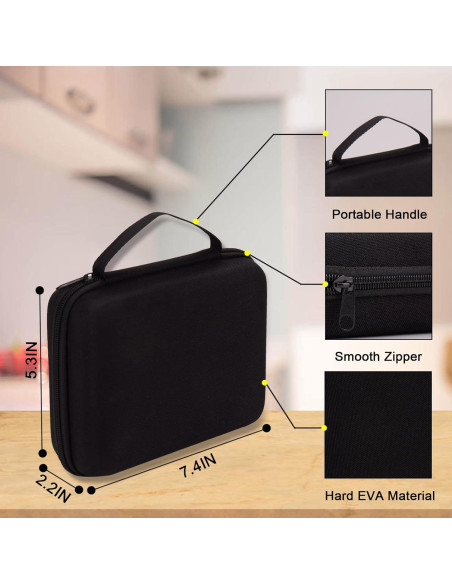 Funda de Almacenamiento Dura MGZNMTY para Mini Pistola de Pegamento