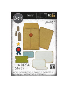 Troqueles Sizzix Thinlits Collector Tim Holtz 45PK Capítulo 3 2022