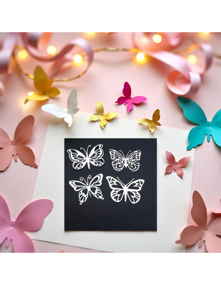 Conjunto de 4 Troqueles de Corte de Metal Mariposa Galepromot