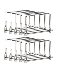 Conjunto de 10 Pines de Acoplamiento Mankk 1/4" Galvanizados