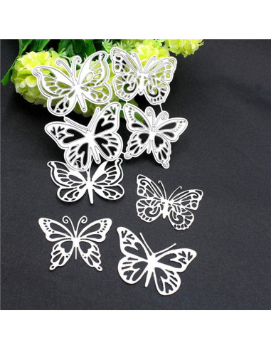 Conjunto de 4 Troqueles de Corte de Metal Mariposa Galepromot