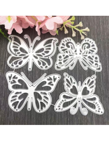 Conjunto de 4 Troqueles de Corte de Metal Mariposa Galepromot