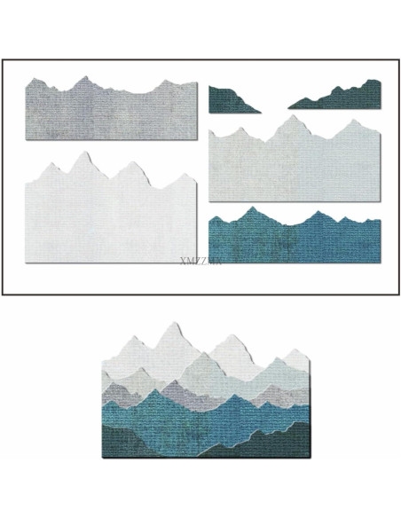 Troqueles de Corte de Metal XMZZMX para Scrapbooking 10.9x14.2cm