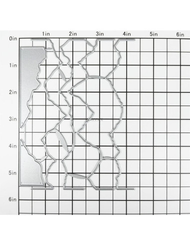 Troqueles de Corte de Metal XMZZMX para Scrapbooking 10.9x14.2cm