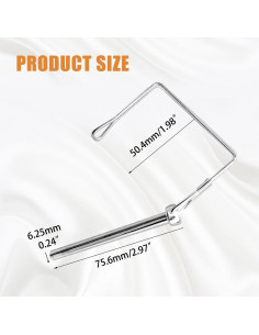 Conjunto de 10 Pines de Acoplamiento Mankk 1/4" Galvanizados 2