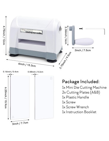 Mini Máquina de Corte y Embossing BAOFALI 15.3x12x9.5 cm