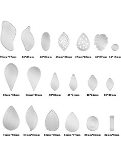 19 Troqueles de Metal para Pendientes Boao - DIY Cuero y Papel 2