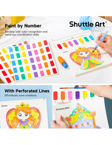 Set de Pintura con Agua Shuttle Art para Niños 3-8 Años
