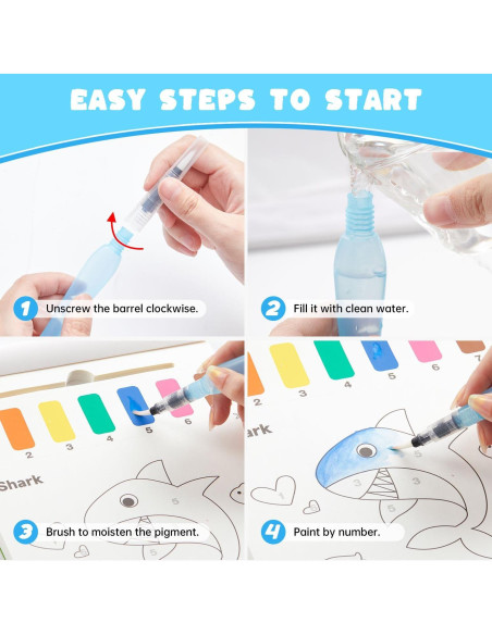 Set de Pintura con Agua Shuttle Art para Niños 3-8 Años