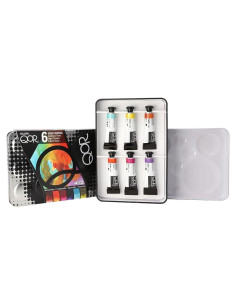 Set de Acuarelas QoR Alta Croma Golden 6 x 5 ml Colores Vibrantes