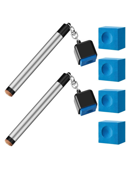 Soporte de Tiza para Taco de Billar Meooeck 2 en 1 Portátil Soporte de Tiza para Taco de Billar Meooeck 2 en 1 Portátil