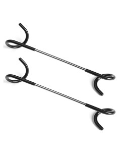 Ganchos para Comedero de Aves Anranmm - 2 Piezas de Acero Negro