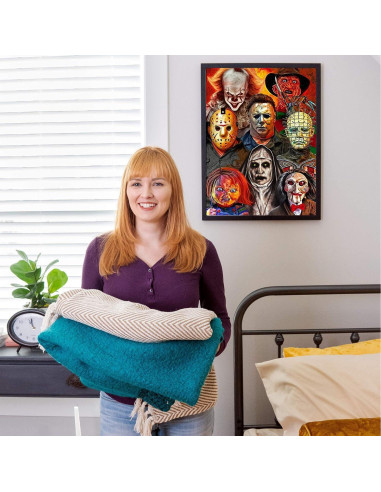 Kit de Pintura por Números NEGEKFKX Halloween 40.6x30.5 cm