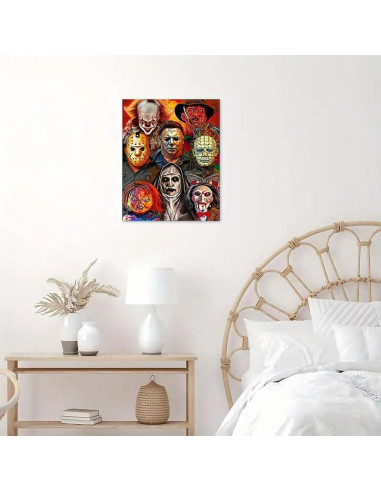 Kit de Pintura por Números NEGEKFKX Halloween 40.6x30.5 cm