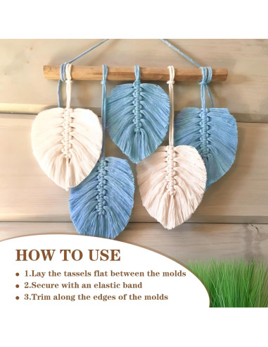 Juego de Plantillas de Macramé 11 Pcs Ubamdom - Madera y Acero