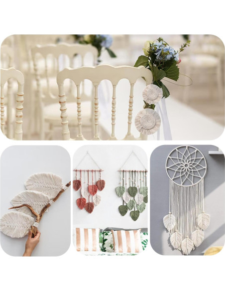 Juego de Plantillas de Macramé 11 Pcs Ubamdom - Madera y Acero