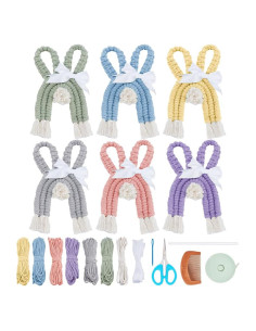 Kit de Macramé DIY de Pascua FREEBLOSS - Conejo para Principiantes