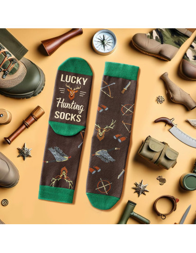 Calcetines de Caza Suertudos HAPPYPOP para Hombres y Mujeres - Talla 38-48