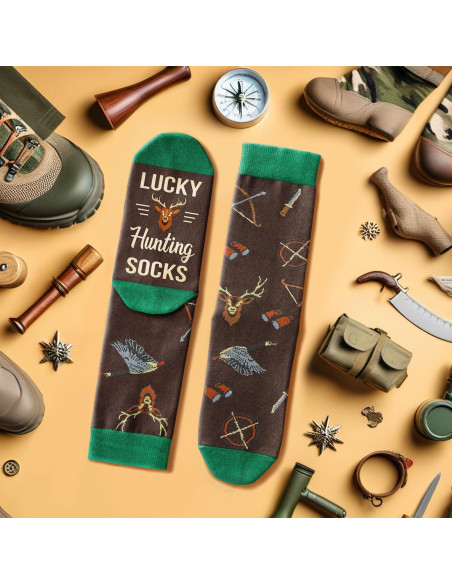Calcetines de Caza Suertudos HAPPYPOP para Hombres y Mujeres - Talla 38-48