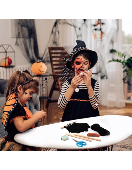 Kit de Macramé Halloween FREEBLOSS - Colgante Murciélago DIY