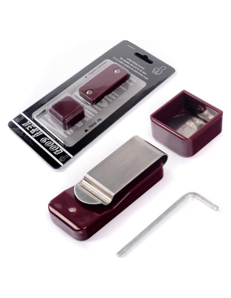 Soporte Magnético para Tiza de Billar CUESOUL Rojo Soporte Magnético para Tiza de Billar CUESOUL Rojo