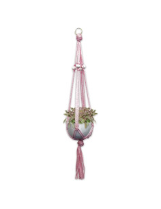 Kit Colgador de Plantas Macramé Pepperell Rosa 0.45kg