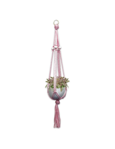 Kit Colgador de Plantas Macramé Pepperell Rosa 0.45kg