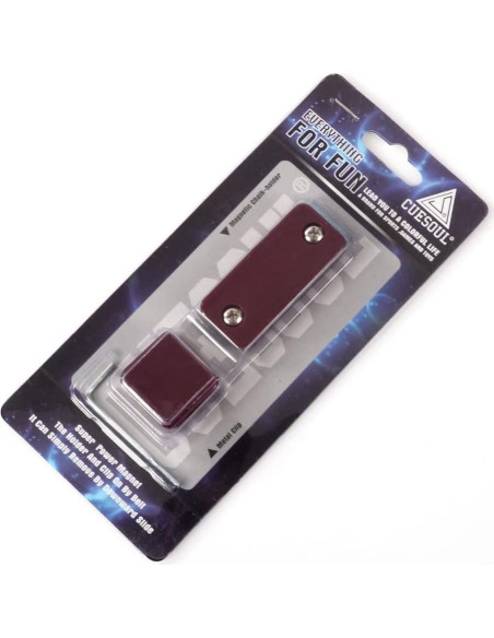 Soporte Magnético para Tiza de Billar CUESOUL Rojo Soporte Magnético para Tiza de Billar CUESOUL Rojo