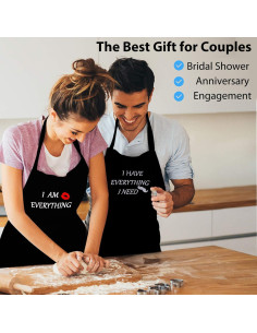 Delantal para Parejas YIKA - Impermeable, Ajustable, 2 Pzs 2