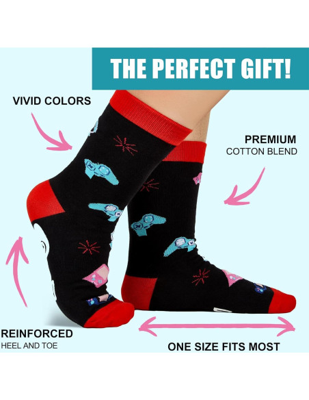 Calcetines Divertidos Antideslizantes para Gamer - Wz-01