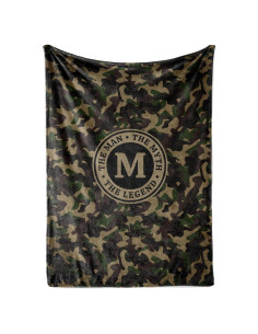 Manta de Franela Personalizada Camuflaje Huglanket 127x165cm