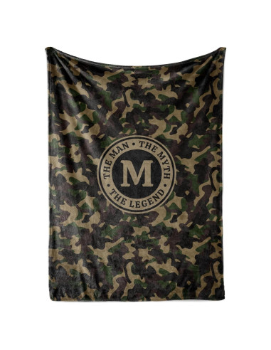 Manta de Franela Personalizada Camuflaje Huglanket 127x165cm