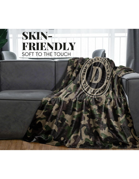 Manta de Franela Personalizada Camuflaje Huglanket 127x165cm