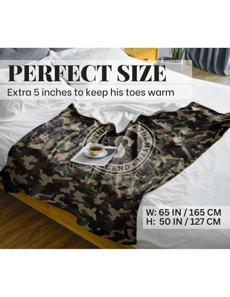 Manta de Franela Personalizada Camuflaje Huglanket 127x165cm