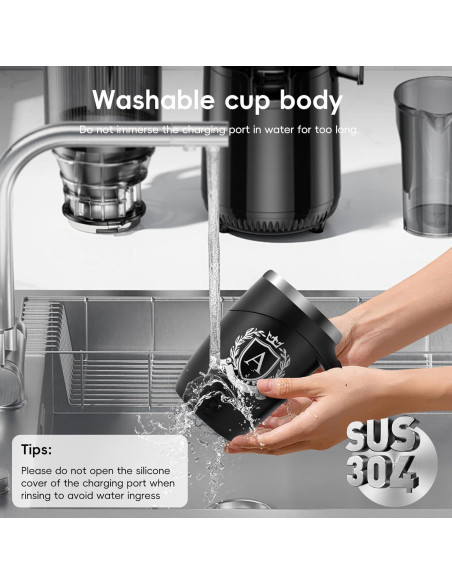 Taza de Café Automática MNZZ con Agitación Magnética 430g