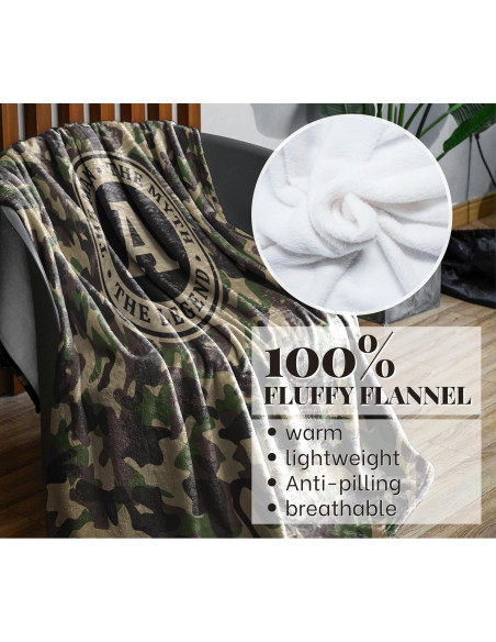 Manta de Franela Personalizada Camuflaje Huglanket 127x165cm